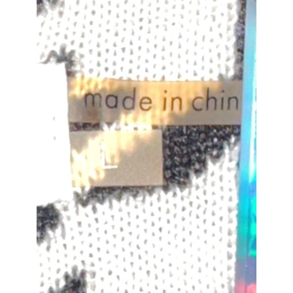 Calvin Klein Womens Houndstooth Sleeveless Sweater Dress Size L Black & White - Picture 6 of 11